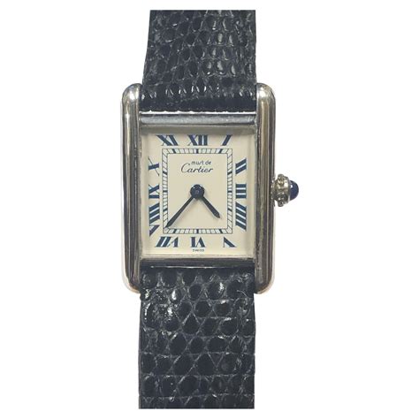 ladies cartier tank watches for sale|cartier tank quartz argent 925.